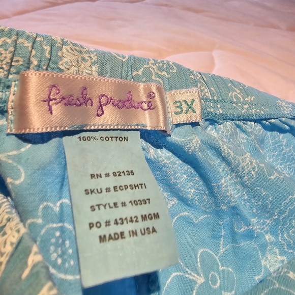 FRESH PRODUCE Brand Cotton Capris - Size 3X - Picture 2 of 5